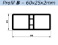 Mobile Preview: Latten B (60x25) - Monument Oak - L=65 cm PVC
