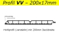 Preview: Verkleidungsbretter VV (200x17mm) verstärkt - Weiss - L=99 cm PVC