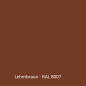 Preview: Kappe C5 - (85x25) - spitzform - Lehmbraun  (Standard für Golden Oak) PVC