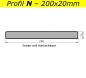 Preview: Bretter N  (200x20 mm) - Lärche - L=600 cm (Innen mit Hartschaum) PVC