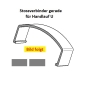 Preview: Stossverbinder gerade - U - (90er) - Schwarz  (Standard für Dekor  Mahagoni) PVC
