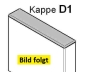 Preview: Kappe D1 - (120x25) - flach - Dunkelgrün  (ähnlich RAL 6009) PVC