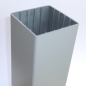 Preview: Pfosten G (100x100) - Silbergrau - L=74 cm PVC