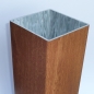 Preview: Pfosten H (120x120) - Golden Oak - L=84 cm PVC