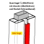 Preview: Querriegel L (80x35) - Winchester - L=298 cm (PVC + Alu)