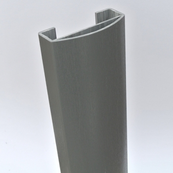 Handlauf U (90x40) - Basaltgrau - L= ca.20cm - Musterstück PVC