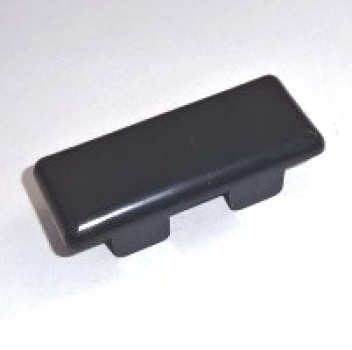 Kappe B1 - (60x25) - flach - Schwarz  (Standard für Dekor - Mahagoni) PVC