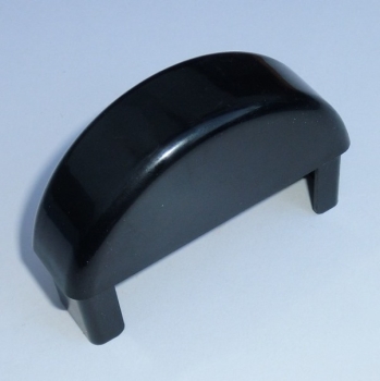 Kappe C3 - (85x25) - halbrund - Schwarz  (Standard für Mahagoni) PVC