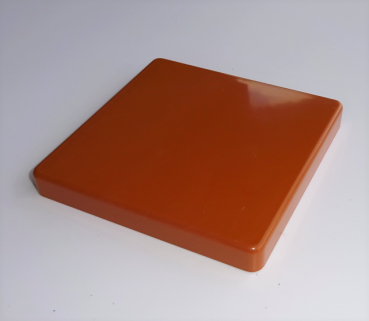 Kappe G1 - (100x100) - flach - Orangebraun  (Standard-alt für Dekor - Douglasie) PVC