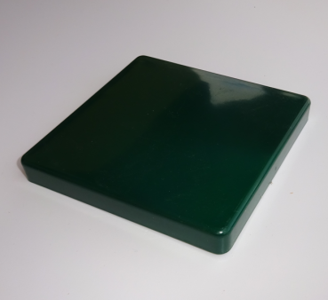 Kappe G1 - (100x100) - flach - Dunkelgrün  (ähnlich RAL 6009) PVC