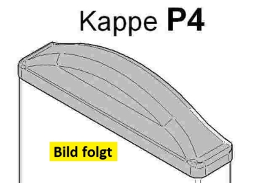 Kappe P4 - (130x25) - stilform - Anthrazitgrau  (ähnlich RAL 7016) PVC
