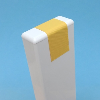 Kappe B1 - (60x25) - flach - Schwarz  (Standard für Dekor - Mahagoni) PVC