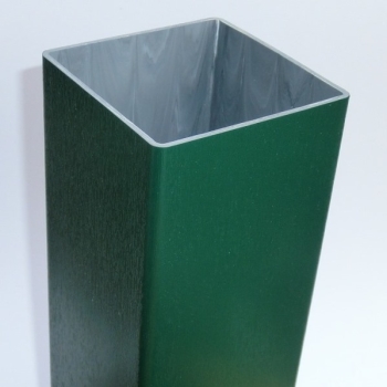 Pfosten G (100x100) - Moosgrün - L= ca.20cm - Musterstück PVC