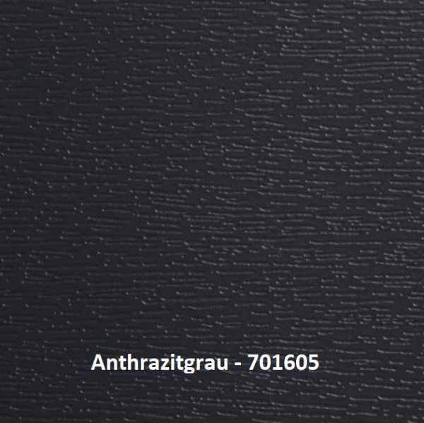 H-Profil V-H - Anthrazitgrau - L=298 cm - Nutaufnahme 15 bis 19 mm PVC