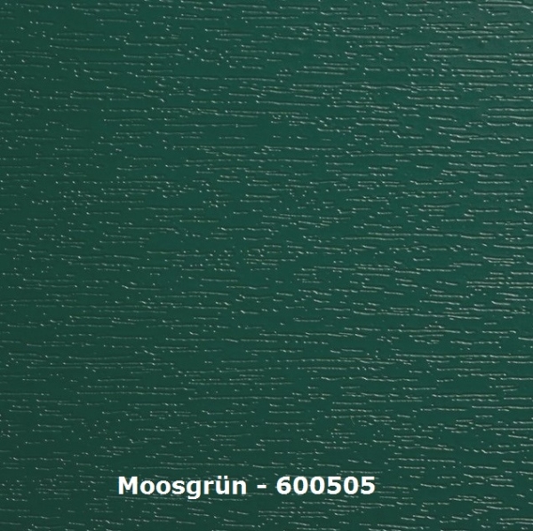 Abschlussprofil V-A - Moosgrün - L=118 cm - Nutaufnahme 15 bis 19 mm PVC