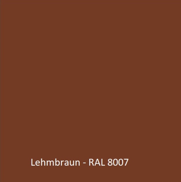 Mittel-Pfosten-Alu (50x35) - Lehmbraun - L=59 cm
