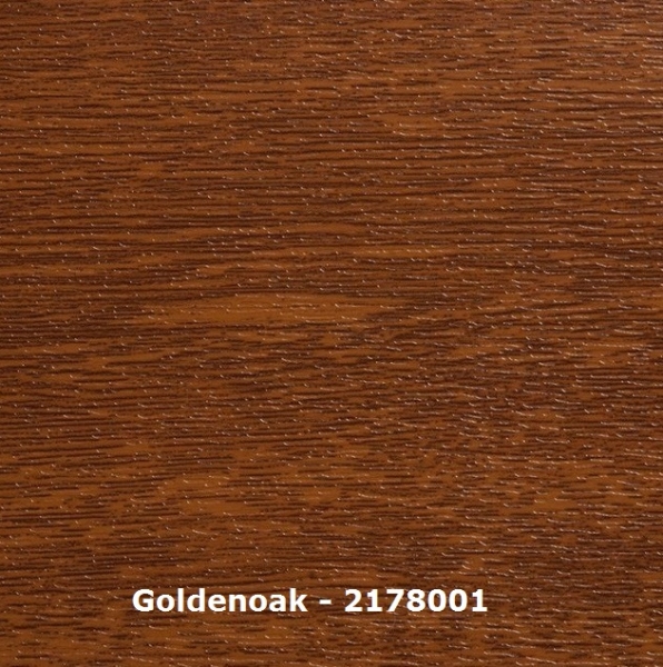 Pfosten G (10x10 cm) - Golden Oak - L=ca. 20cm Musterstück PVC