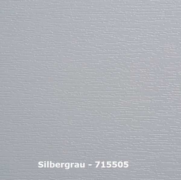 H-Profil V-H - Silbergrau - L=600 cm - Nutaufnahme 15 bis 19 mm PVC