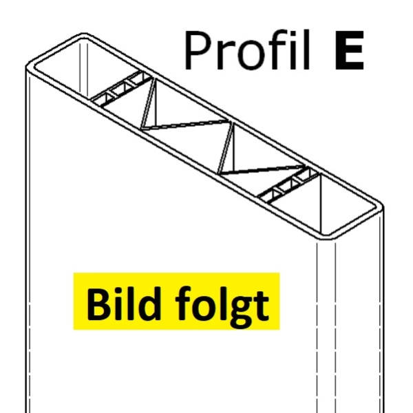 Bretter E (170x35) - Silbergrau - L=149 cm PVC