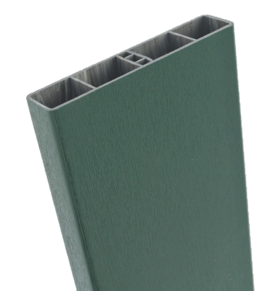 Kunststoffbretter P (130x25) - Moosgrün - L=59 cm PVC
