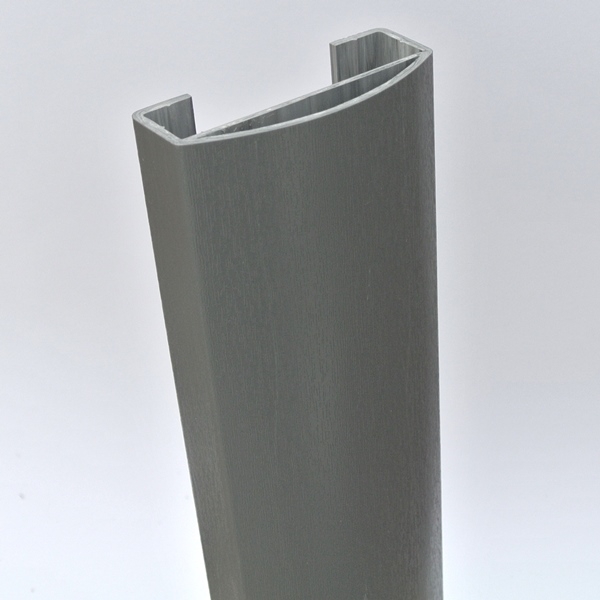 Handlauf U (90x40) - Basaltgrau - L= ca.20cm - Musterstück PVC