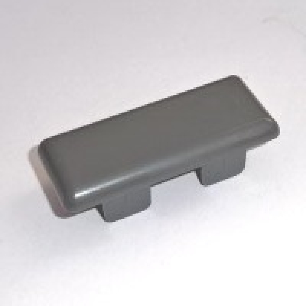 Kappe B1 - (60x25) - flach - Basaltgrau  (ähnlich RAL 7012) PVC