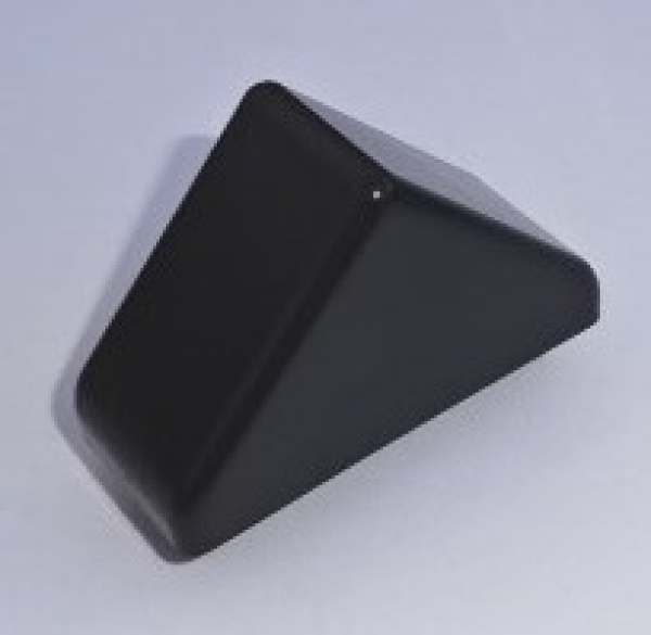 Kappe B5 - (60x25) - spitzform - Schwarz  (Standard für Dekor - Mahagoni) PVC