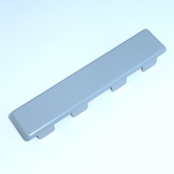 Kappe D1 - (120x25) - flach - Silbergrau  (ähnlich RAL 7001) PVC