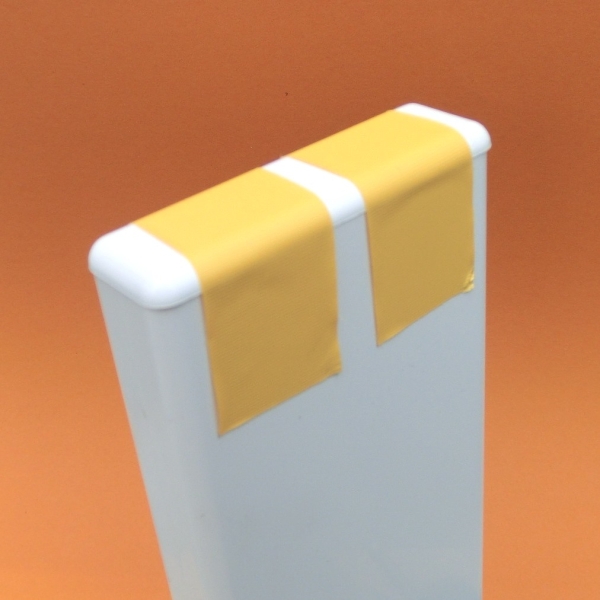 Kappe C1 - (85x25) - flach - Schwarz  (Standard für Mahagoni) PVC