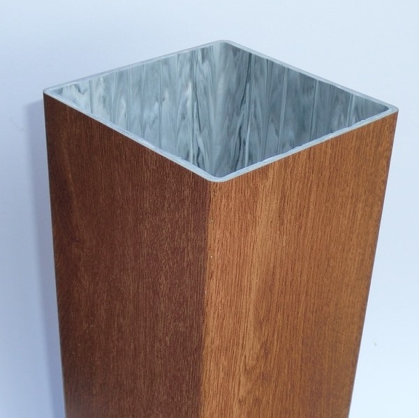 Pfosten H (120x120) - Golden Oak - L=600 cm PVC