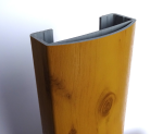 Handlauf U (90x40) - Astfichte - Musterstück PVC