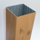 Pfosten G (100x100) - Astfichte - L= ca.20cm) Musterstück PVC