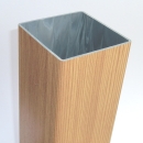 Pfosten G (100x100) - Lärche - L= ca.20cm - Musterstück PVC