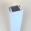 Mittel-Pfosten-Alu (50x35) - Weiss - L=49 cm